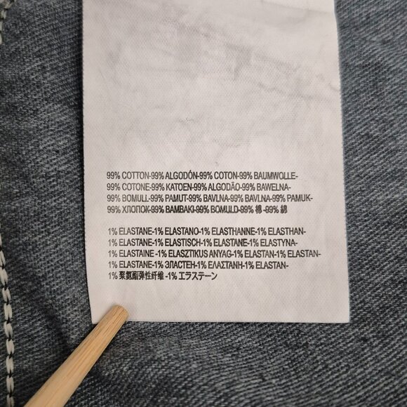 Vans V76 Skinny Jeans Men's 36X32 Black Denim Skater Goth - Pre-owned - Picture 13 of 13